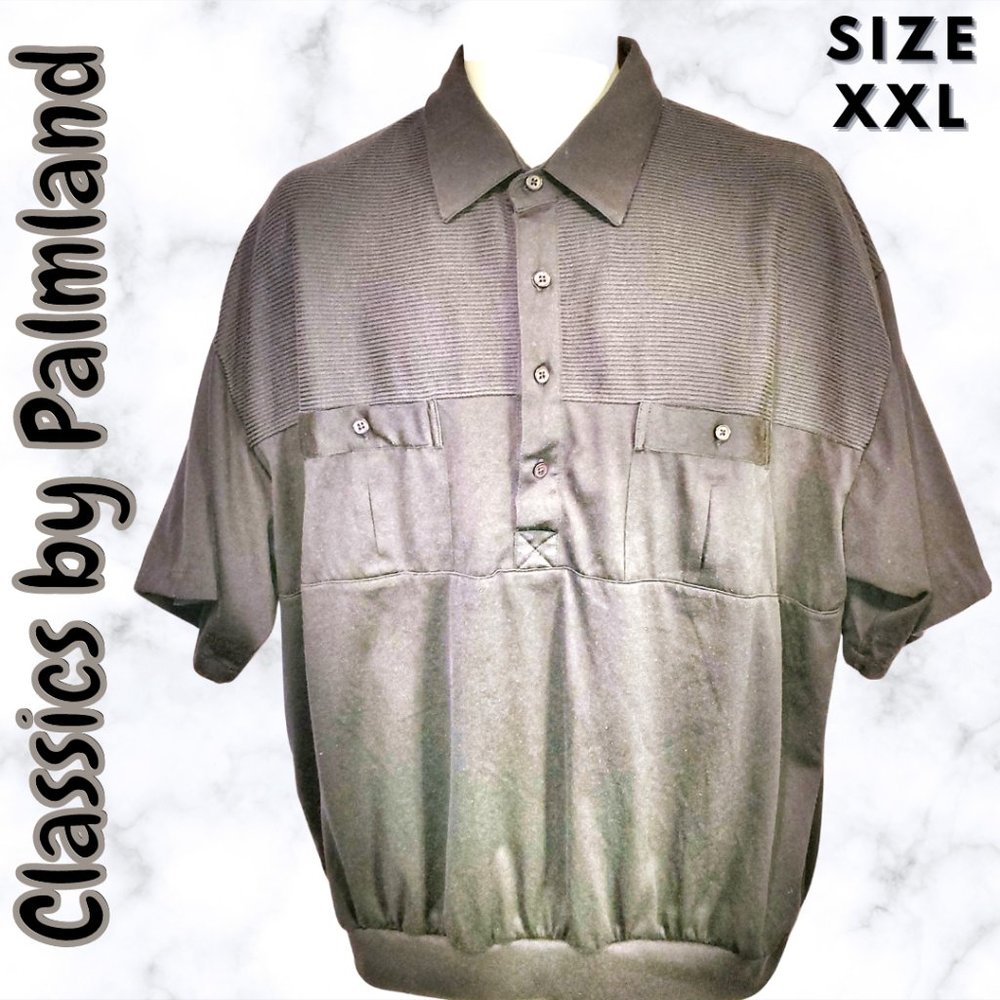 Classics by Palmland Black Men's Shirt Size 2XL